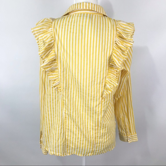 Noisy May (ASOS) Striped Ruffle Shirt - Picture 5 of 7